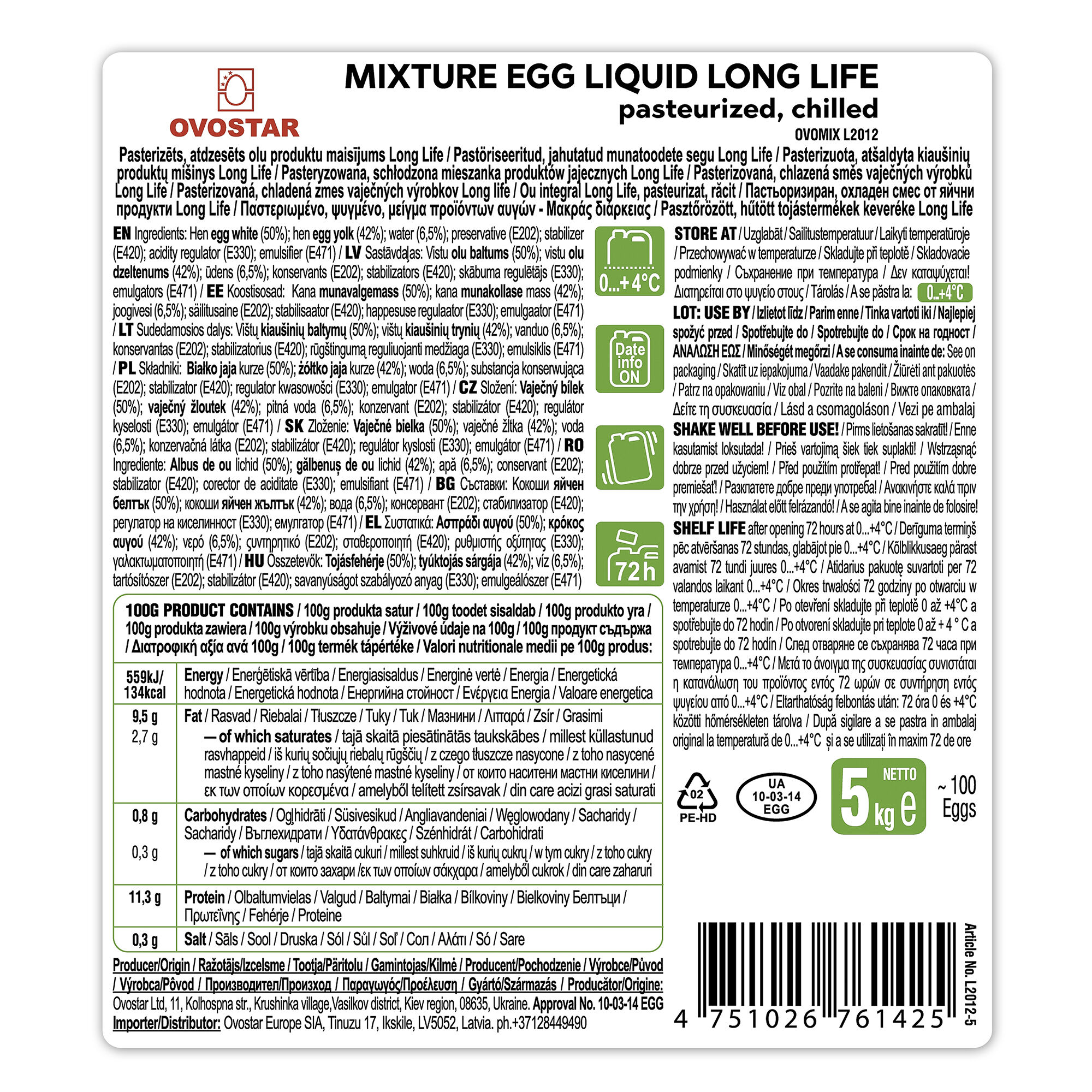 OVOMIX | convenient and efficient egg product | Ovostar