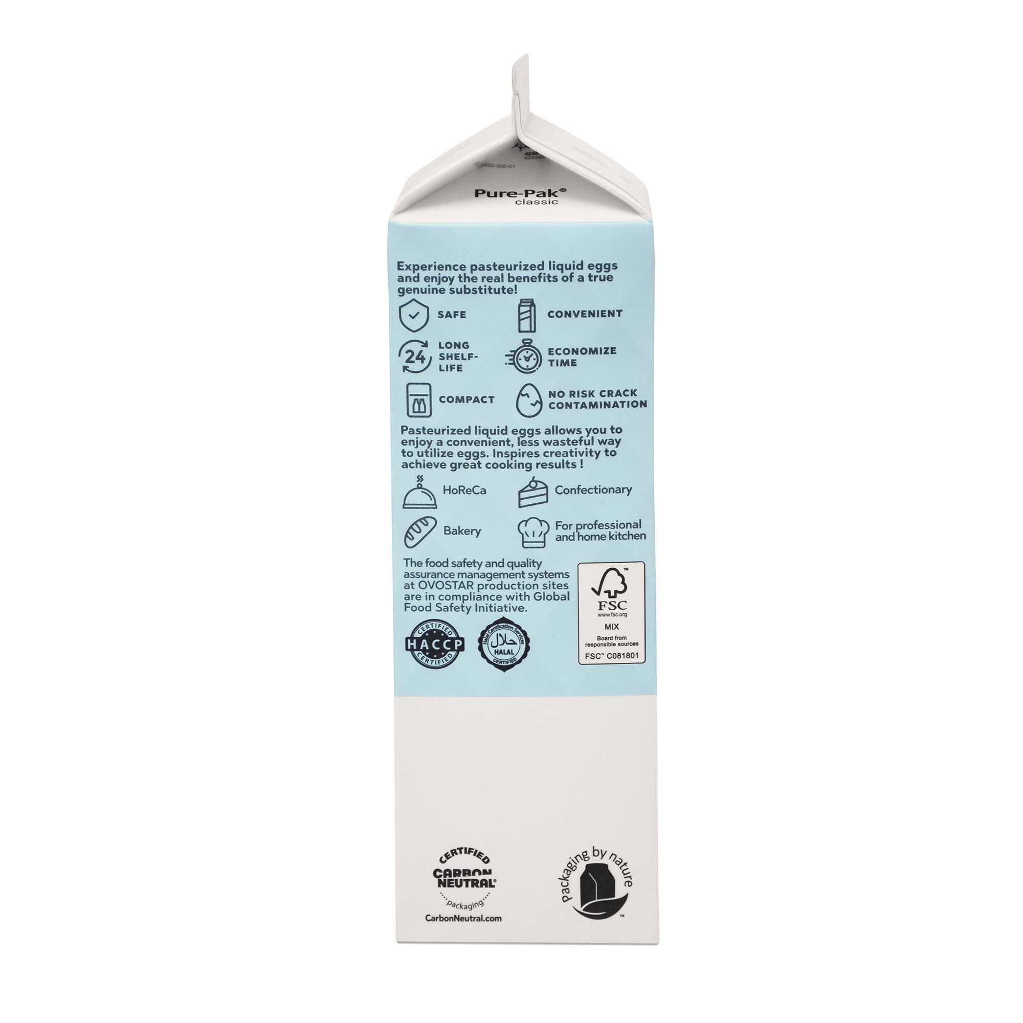 Pasteurized liquid egg white 1 kg Ovostar