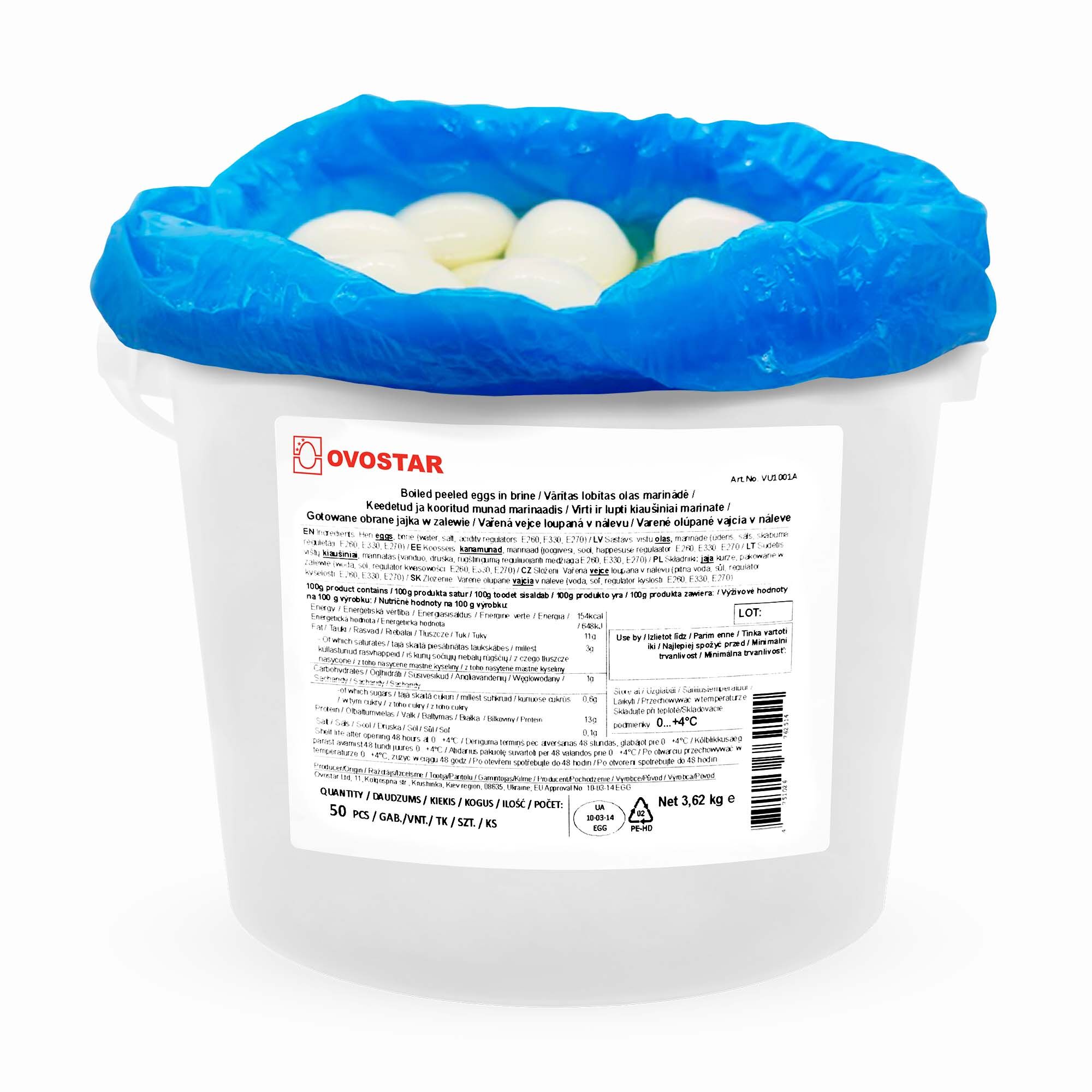Hard-Boiled Peeled Egg 3,3 l